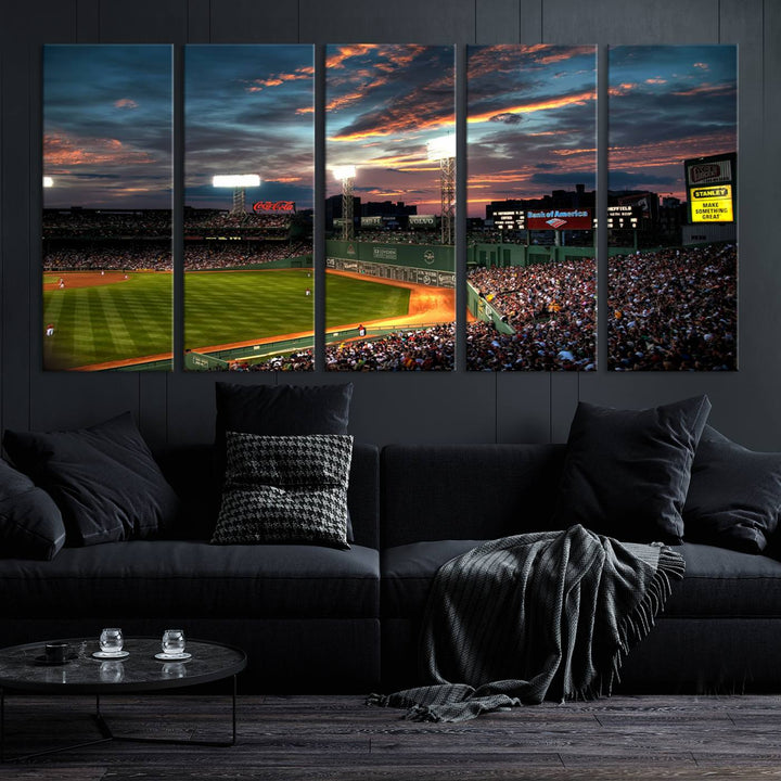 Fenway Park Boston Massachusetts Stadium Wall Art Canvas Print