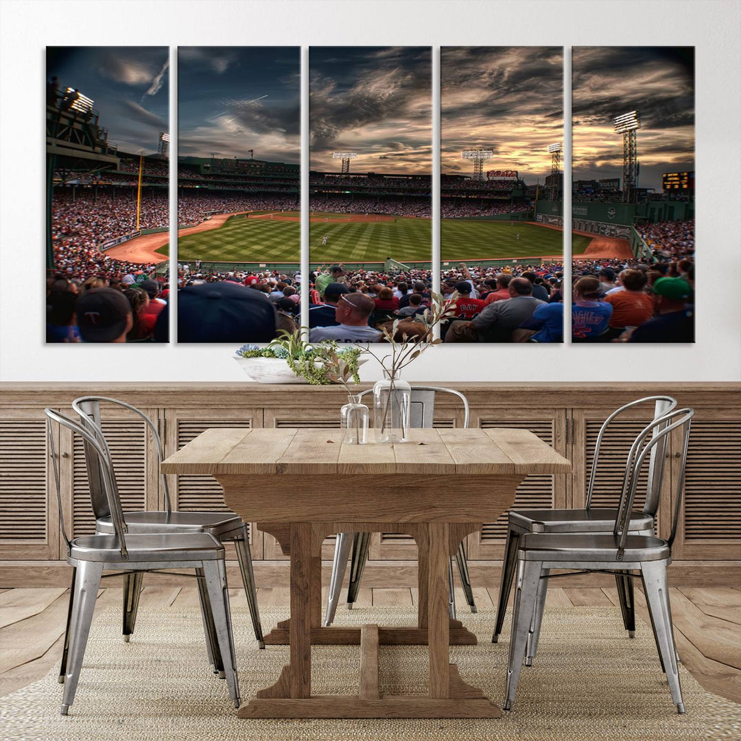 Fenway Park Boston Massachusetts Stadium Wall Art Canvas Print