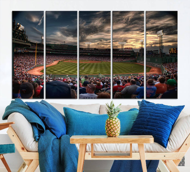 Fenway Park Boston Massachusetts Stadium Wall Art Canvas Print