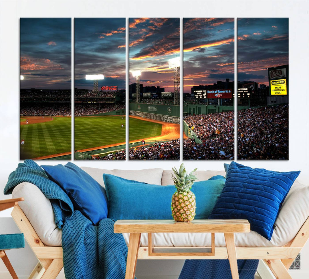 Fenway Park Boston Massachusetts Stadium Wall Art Canvas Print