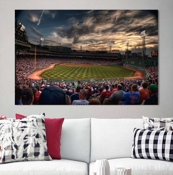 Fenway Park Boston Massachusetts Stadium Wall Art Canvas Print