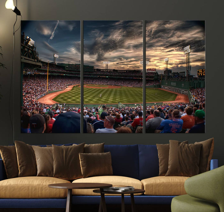 Fenway Park Boston Massachusetts Stadium Wall Art Canvas Print