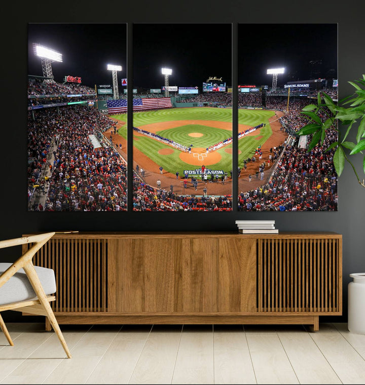 Fenway Park Boston Red Sox Stadium Wall Art Canvas Print