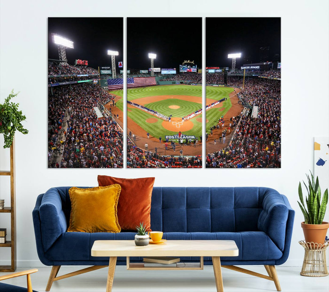 Fenway Park Boston Red Sox Stadium Wall Art Canvas Print