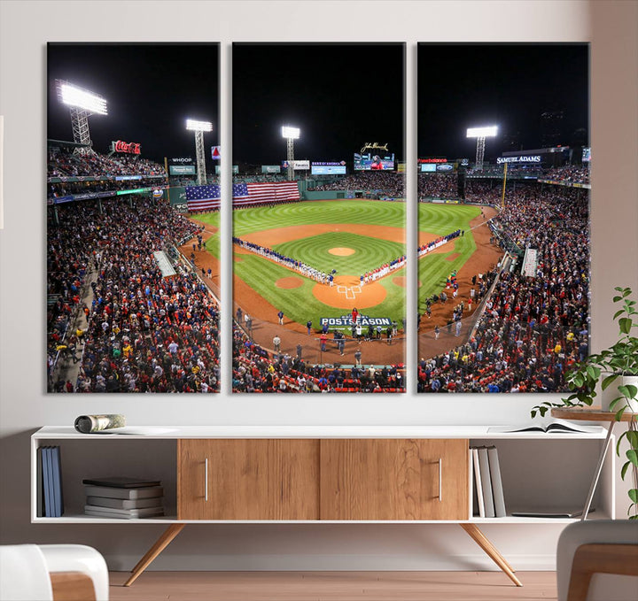 Fenway Park Boston Red Sox Stadium Wall Art Canvas Print