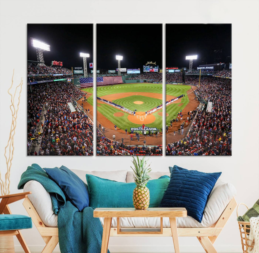 Fenway Park Boston Red Sox Stadium Wall Art Canvas Print