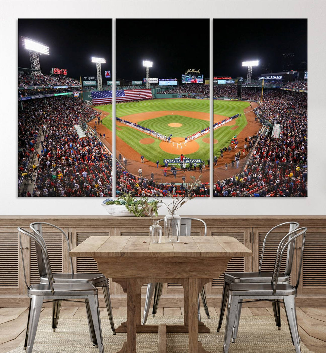 Fenway Park Boston Red Sox Stadium Wall Art Canvas Print