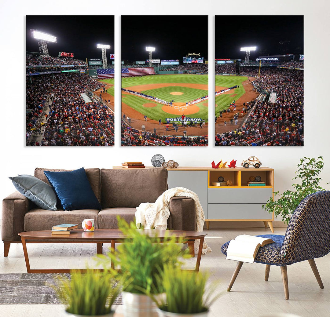 Fenway Park Boston Red Sox Stadium Wall Art Canvas Print