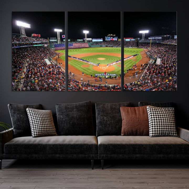 Fenway Park Boston Red Sox Stadium Wall Art Canvas Print