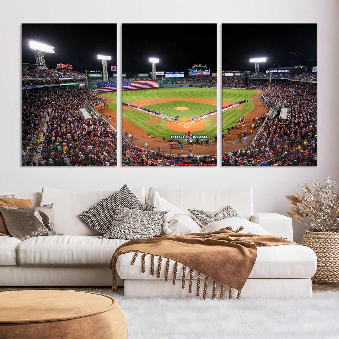 Fenway Park Boston Red Sox Stadium Wall Art Canvas Print