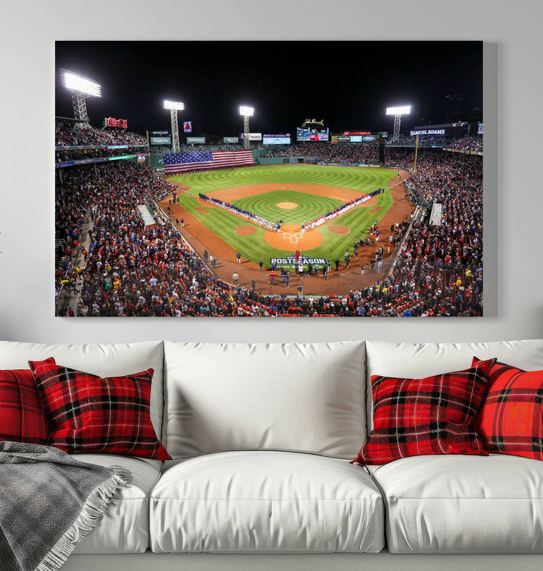 Fenway Park Boston Red Sox Stadium Wall Art Canvas Print