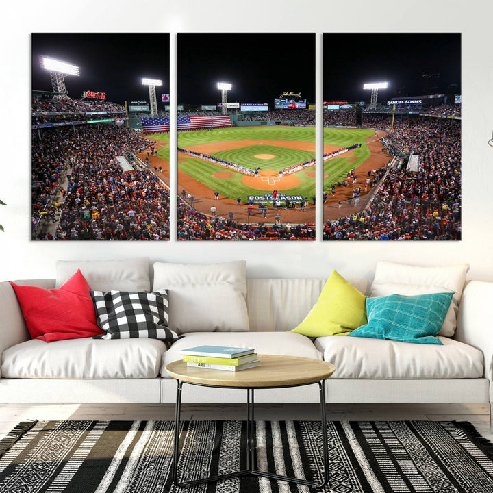 Fenway Park Boston Red Sox Stadium Wall Art Canvas Print