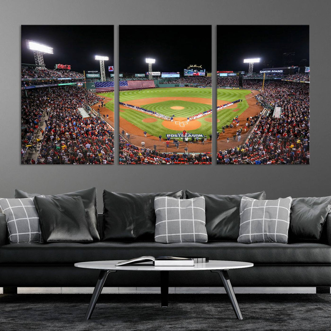 Fenway Park Boston Red Sox Stadium Wall Art Canvas Print