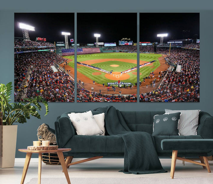 Fenway Park Boston Red Sox Stadium Wall Art Canvas Print