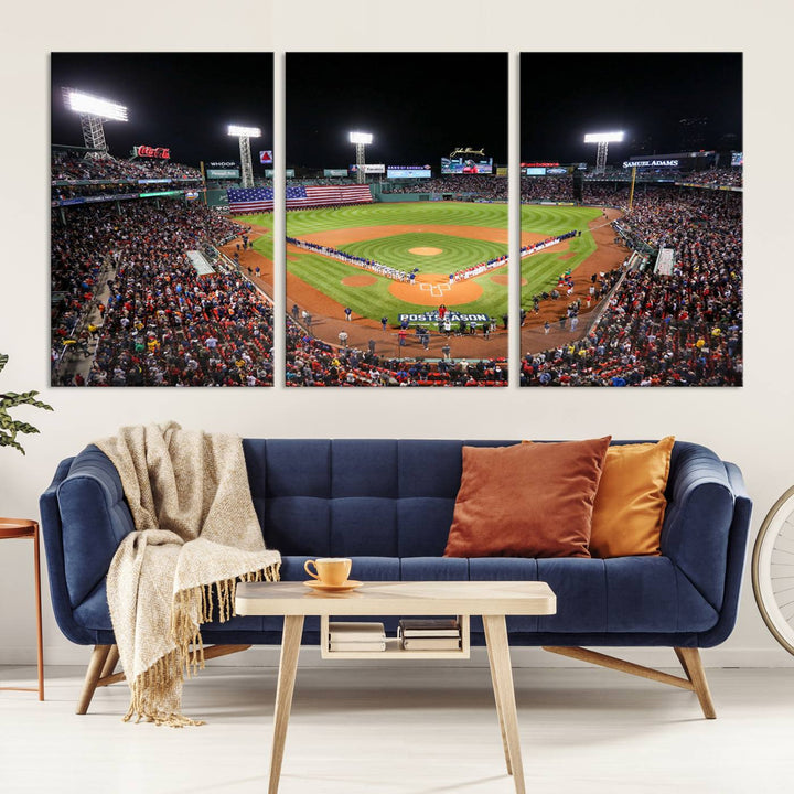 Fenway Park Boston Red Sox Stadium Wall Art Canvas Print