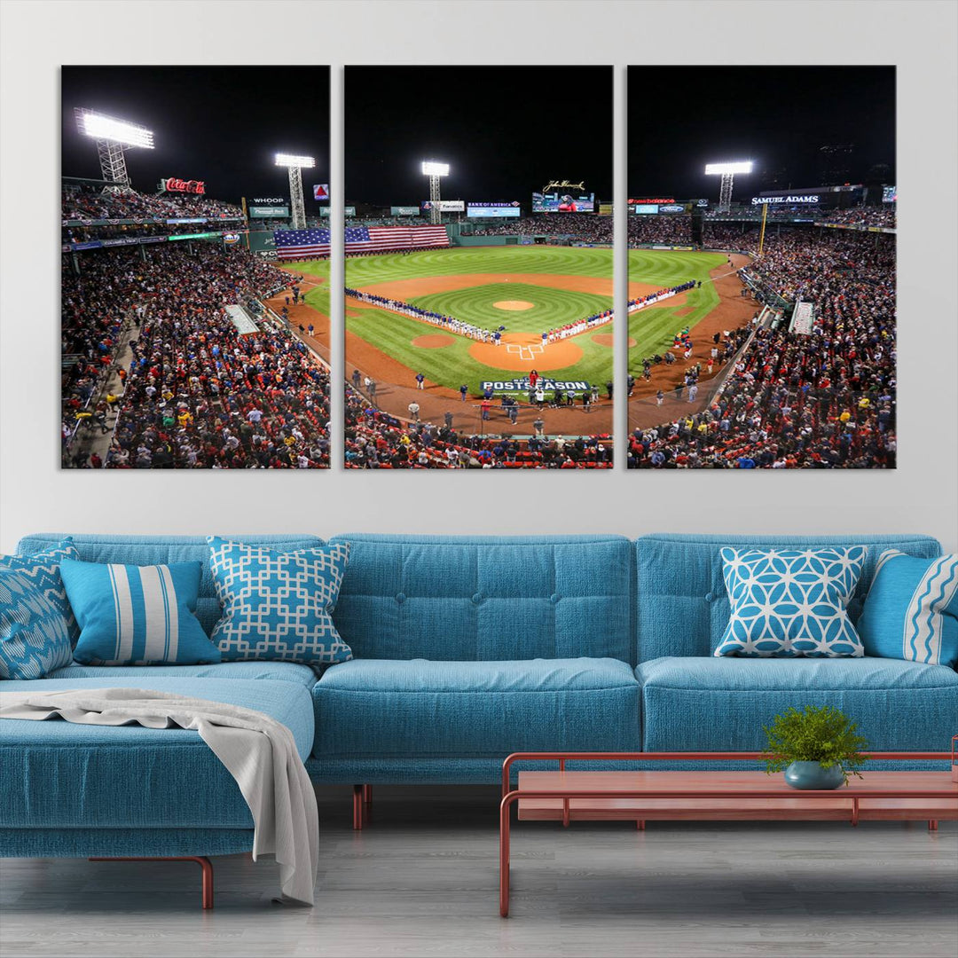 Fenway Park Boston Red Sox Stadium Wall Art Canvas Print