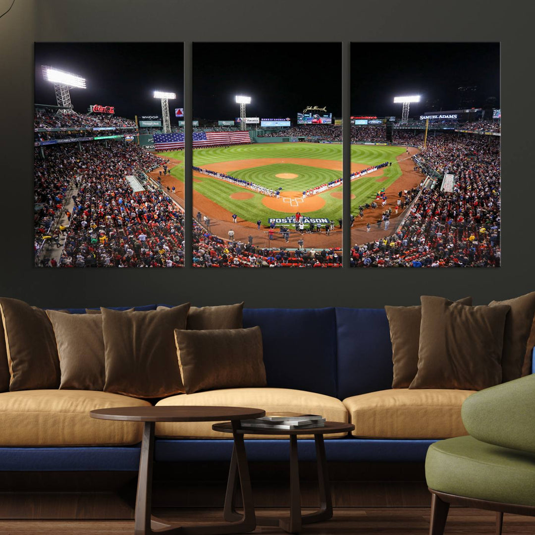 Fenway Park Boston Red Sox Stadium Wall Art Canvas Print