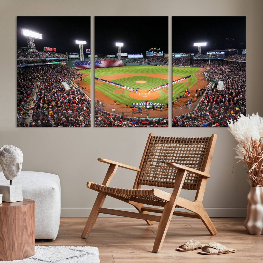 Fenway Park Boston Red Sox Stadium Wall Art Canvas Print