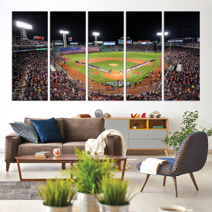 Fenway Park Boston Red Sox Stadium Wall Art Canvas Print