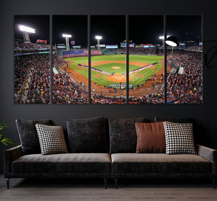 Fenway Park Boston Red Sox Stadium Wall Art Canvas Print