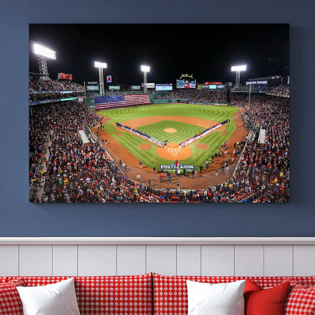 Fenway Park Boston Red Sox Stadium Wall Art Canvas Print