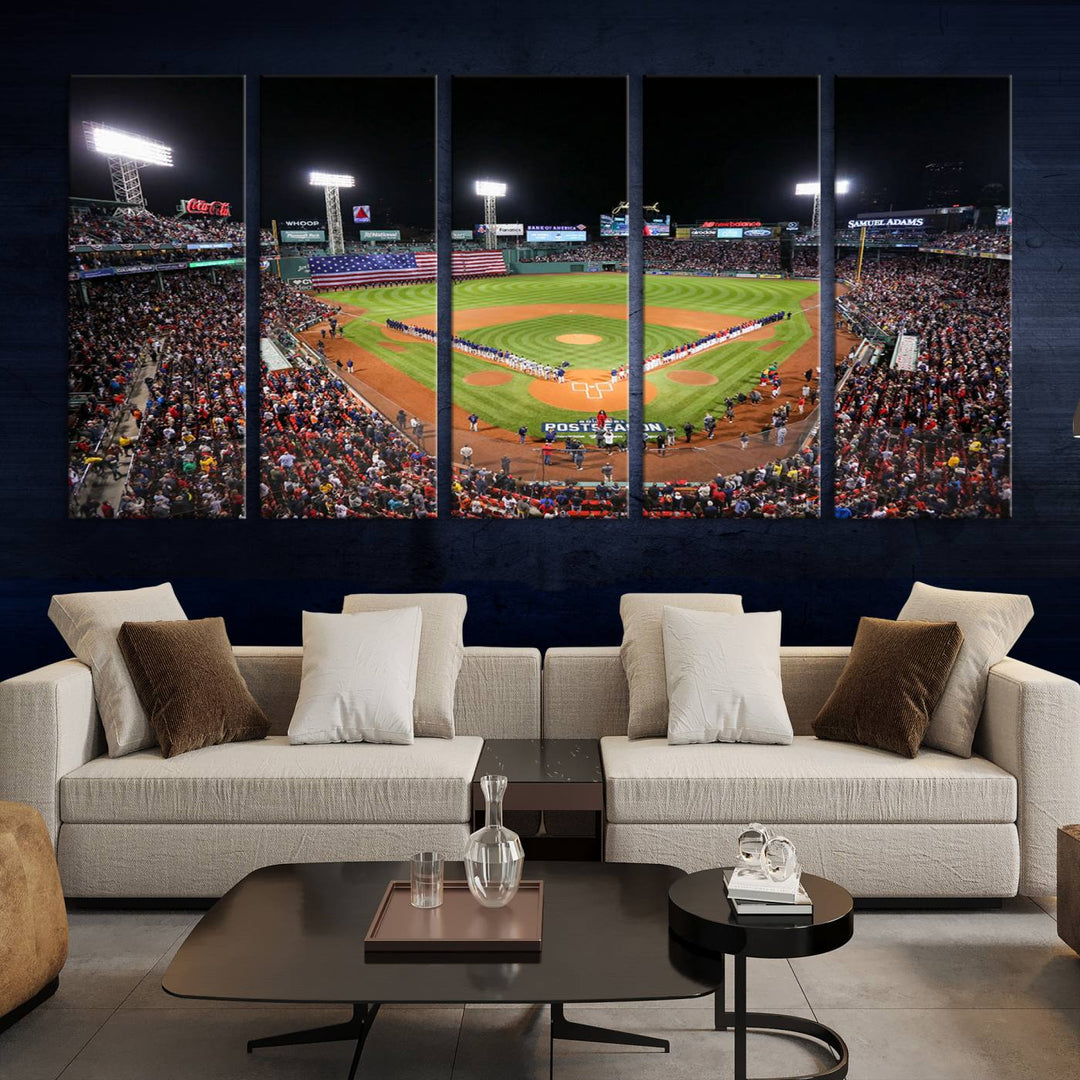 Fenway Park Boston Red Sox Stadium Wall Art Canvas Print