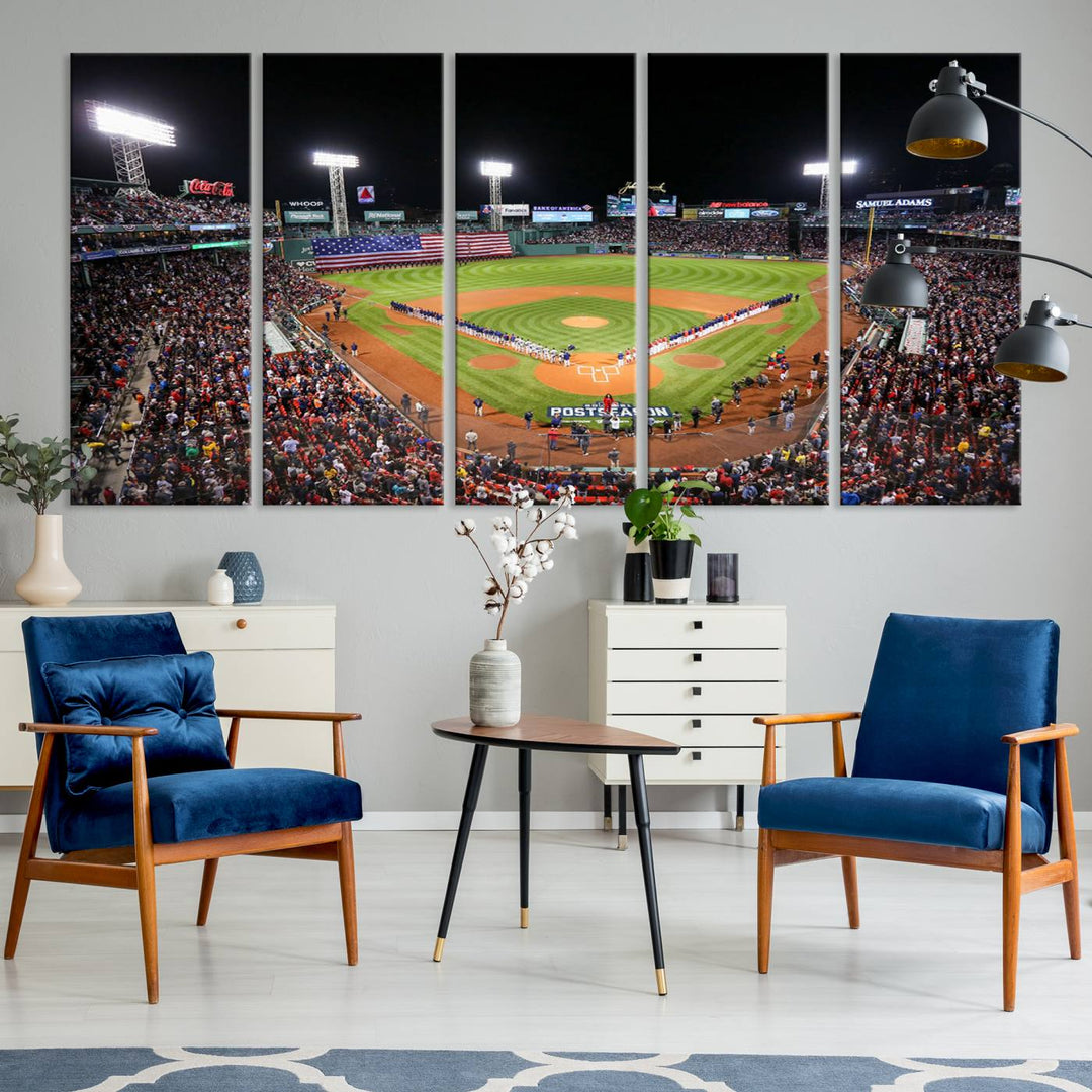 Fenway Park Boston Red Sox Stadium Wall Art Canvas Print