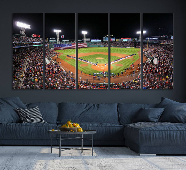 Fenway Park Boston Red Sox Stadium Wall Art Canvas Print