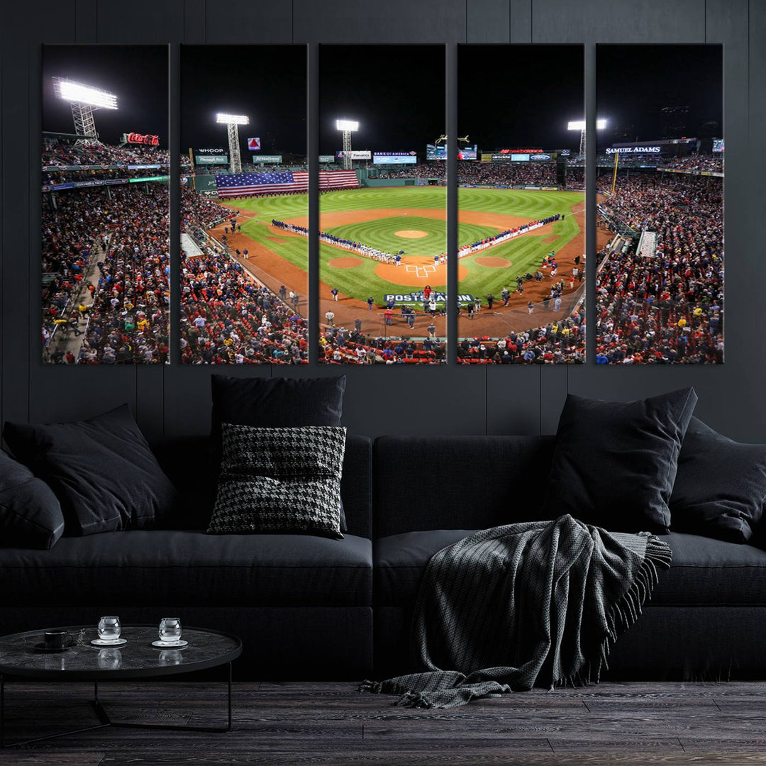 Fenway Park Boston Red Sox Stadium Wall Art Canvas Print