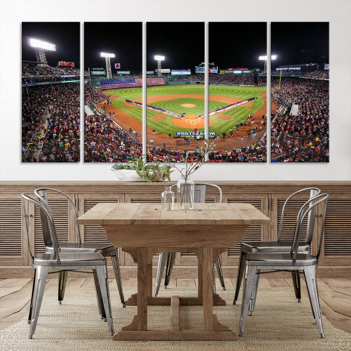 Fenway Park Boston Red Sox Stadium Wall Art Canvas Print