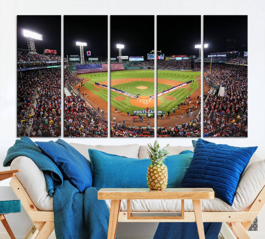 Fenway Park Boston Red Sox Stadium Wall Art Canvas Print