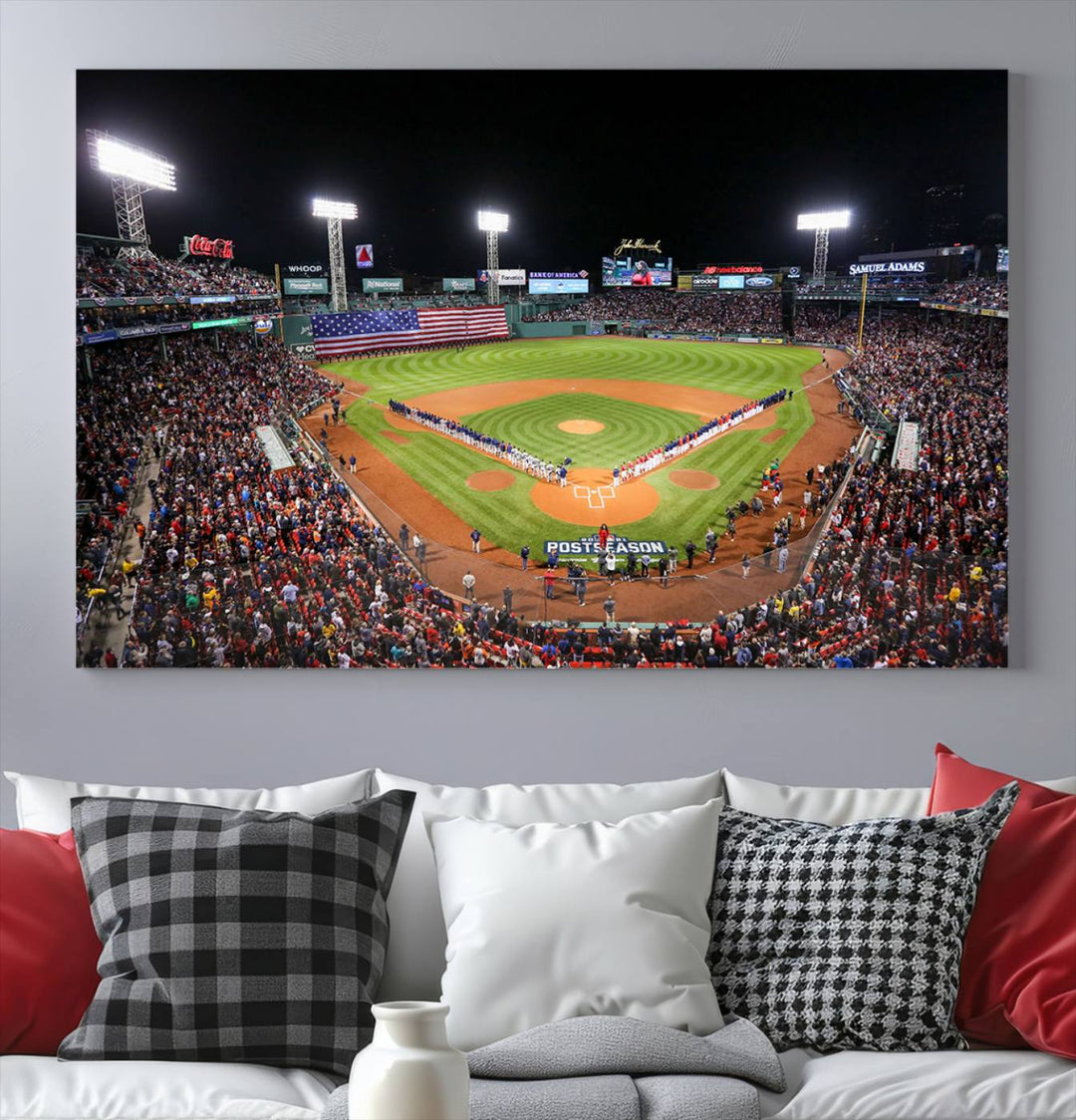 Fenway Park Boston Red Sox Stadium Wall Art Canvas Print