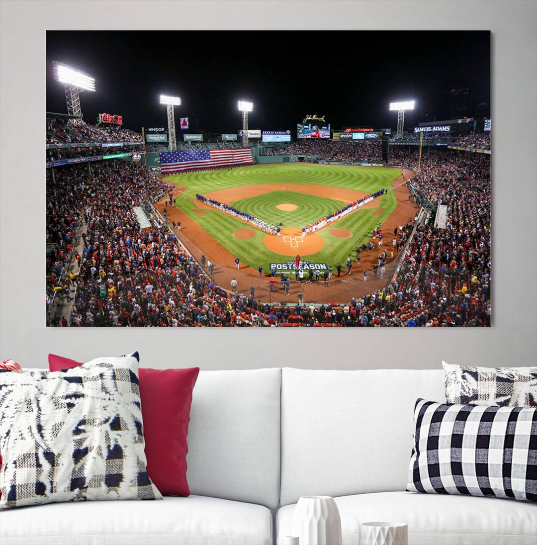 Fenway Park Boston Red Sox Stadium Wall Art Canvas Print