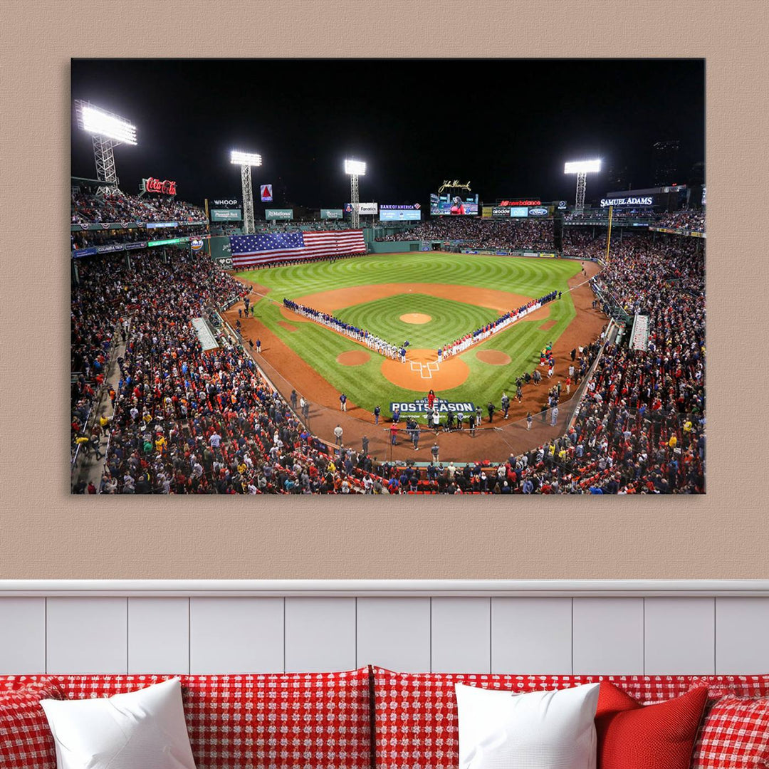 Fenway Park Boston Red Sox Stadium Wall Art Canvas Print