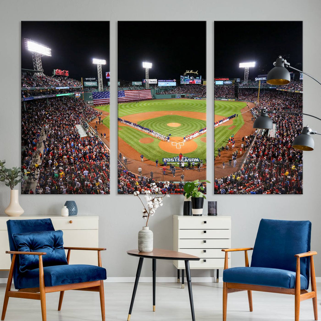 Fenway Park Boston Red Sox Stadium Wall Art Canvas Print