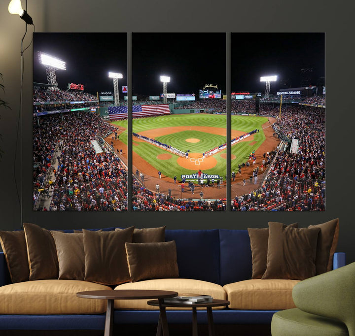 Fenway Park Boston Red Sox Stadium Wall Art Canvas Print