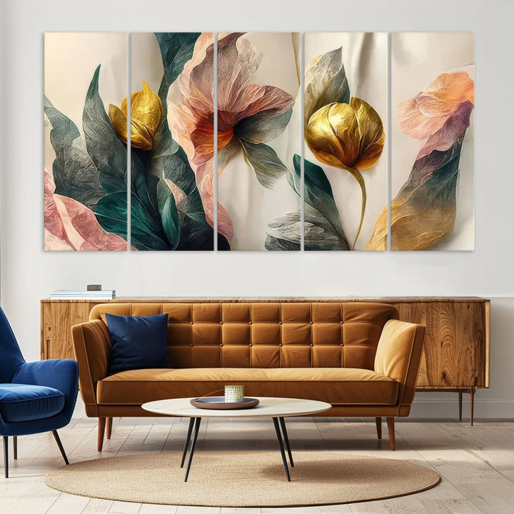 Flower Abstract Wall Art Canvas Print