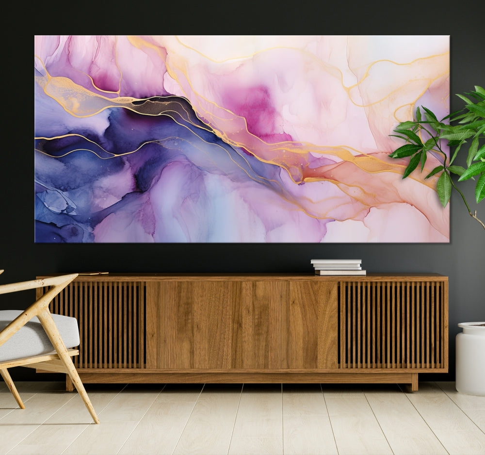 Fluid Abstract Painting, Panel Art Print, Canvas Wall Art, Modern Wall Decoration, Large Framed Abstract Print Set