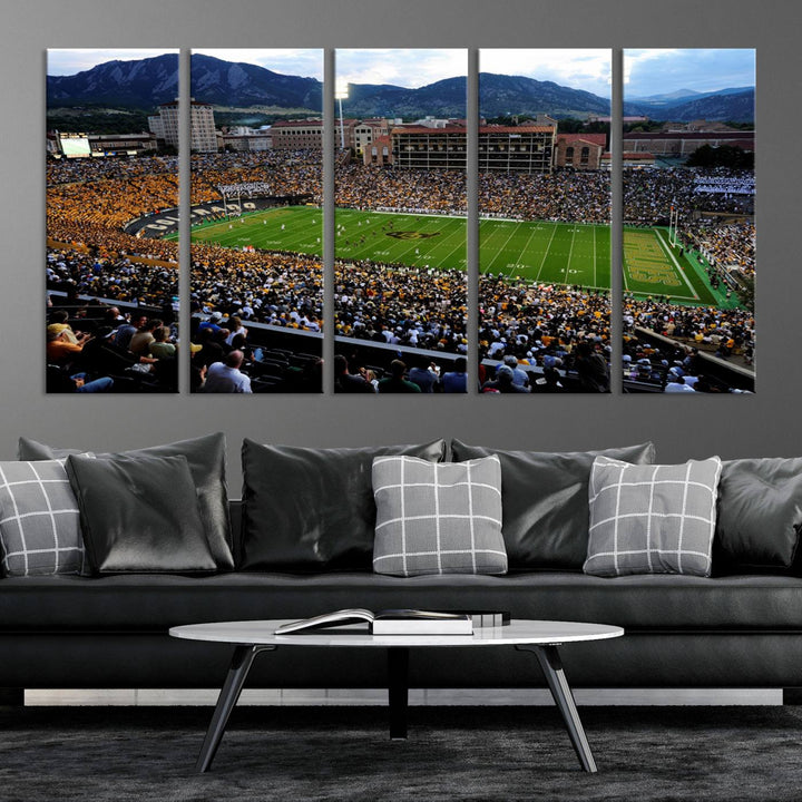 Folsom Field University of Colorado Football Stadium Wall Art Canvas Print