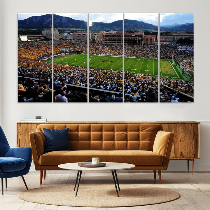 Folsom Field University of Colorado Football Stadium Wall Art Canvas Print