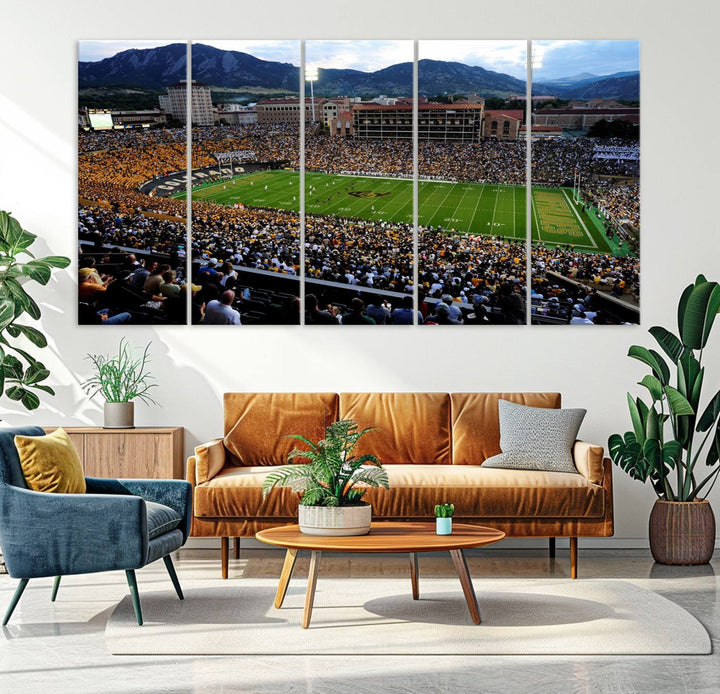 Folsom Field University of Colorado Football Stadium Wall Art Canvas Print