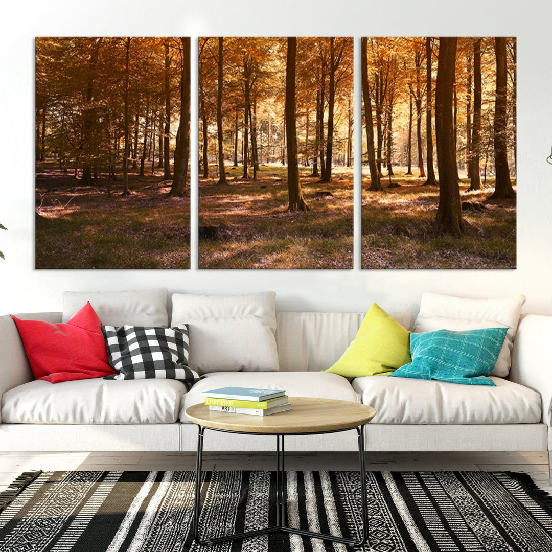 Forest Landscape Giclee Canvas Wall Art Print for Living Room Hallway Decor