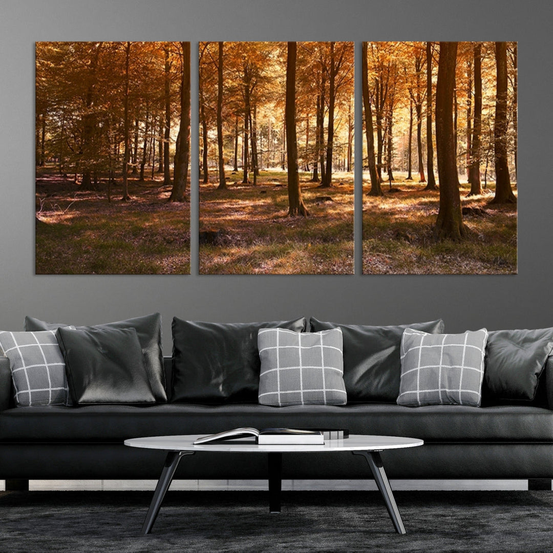 Forest Landscape Giclee Canvas Wall Art Print for Living Room Hallway Decor