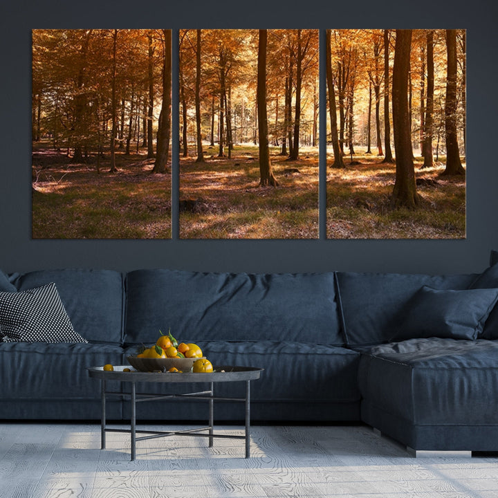 Forest Landscape Giclee Canvas Wall Art Print for Living Room Hallway Decor