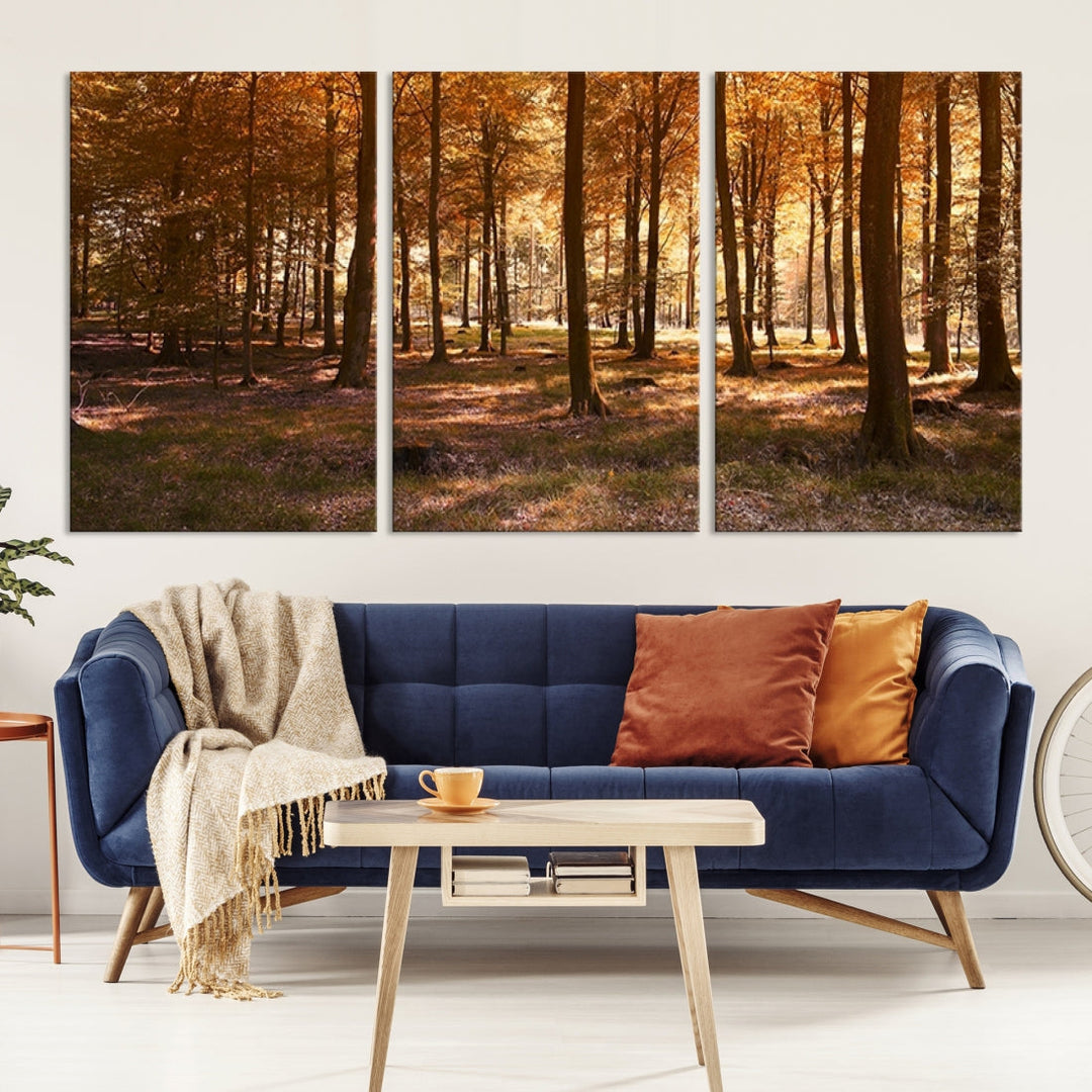 Forest Landscape Giclee Canvas Wall Art Print for Living Room Hallway Decor