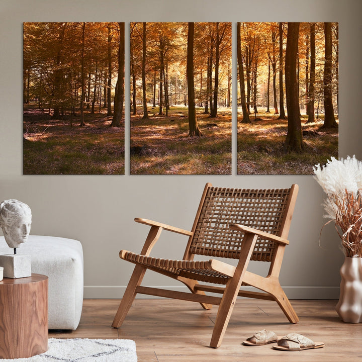 Forest Landscape Giclee Canvas Wall Art Print for Living Room Hallway Decor