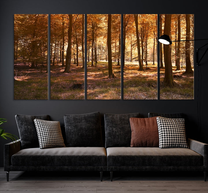 Forest Landscape Giclee Canvas Wall Art Print for Living Room Hallway Decor