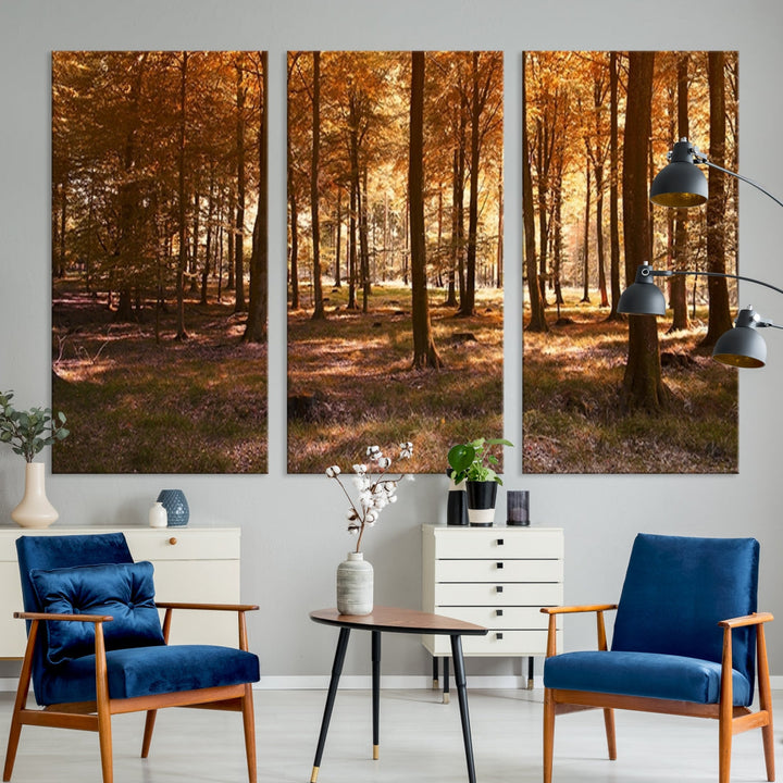 Forest Landscape Giclee Canvas Wall Art Print for Living Room Hallway Decor