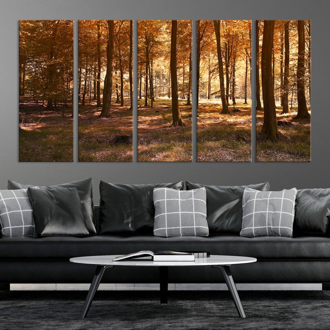 Forest Landscape Giclee Canvas Wall Art Print for Living Room Hallway Decor