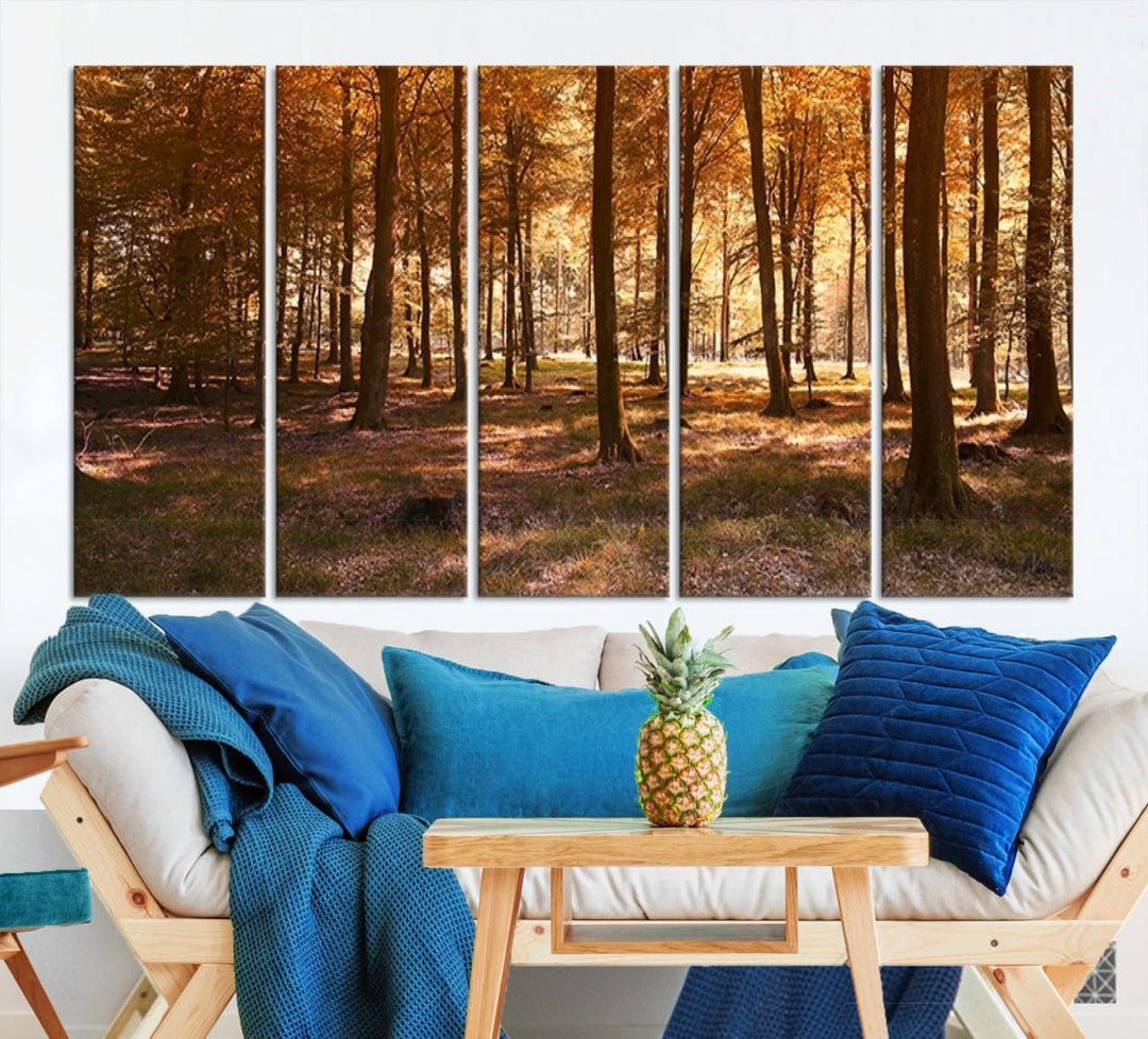 Forest Landscape Giclee Canvas Wall Art Print for Living Room Hallway Decor